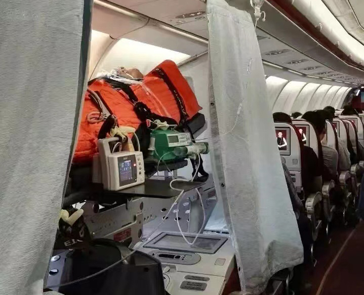 新泰市跨国医疗包机、航空担架